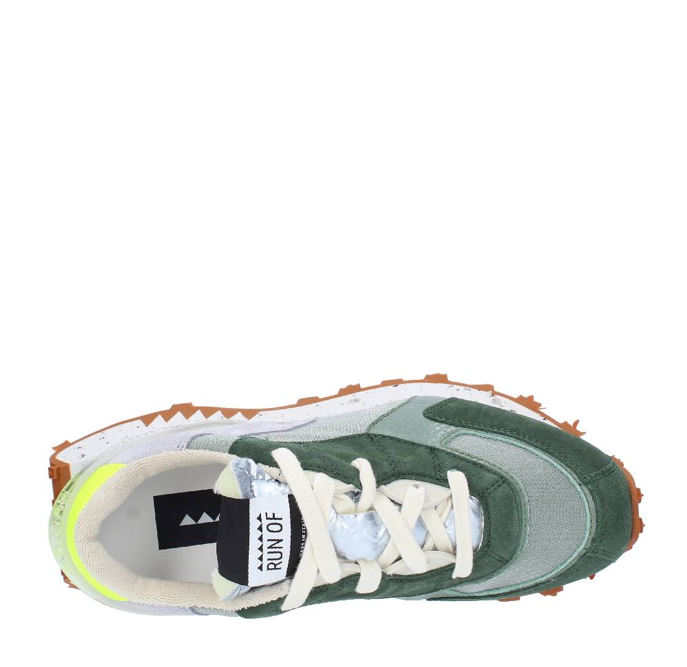 RUN OF Sneakers modello ABEL RUN OF in camoscio e tessuto Nuova