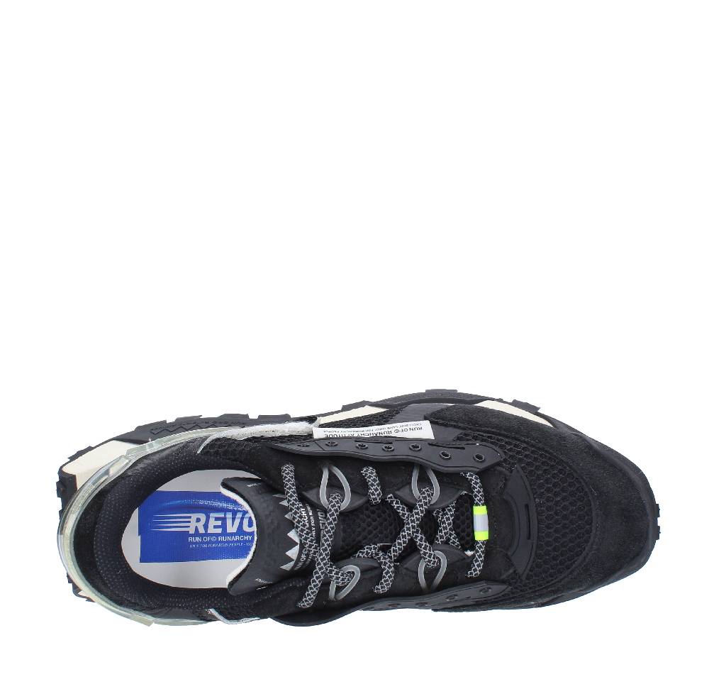 RUN OF Sneakers modello REVOLT RUN OF in camoscio e tessuto Moda