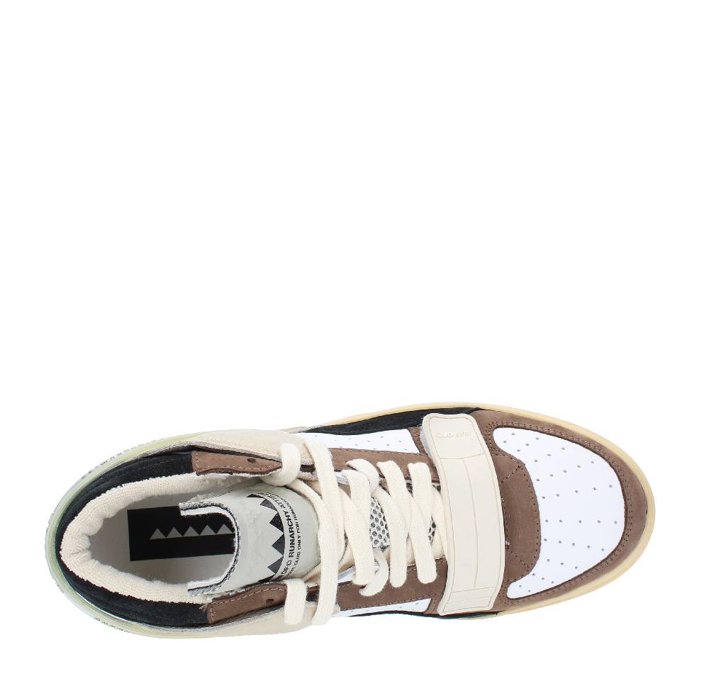 RUN OF Sneakers modello ERRANT MID RUN OF in pelle camoscio e tessuto 2025