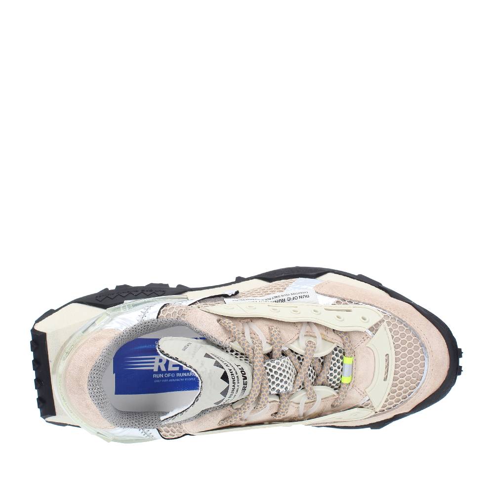 RUN OF Sneakers modello REVOLT RUN OF in camoscio e tessuto Presa