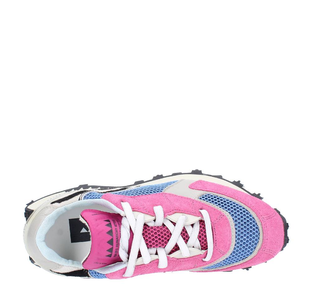 RUN OF Sneakers modello PUNK ZEBRA RUN OF in camoscio pelle e tessuto Economico