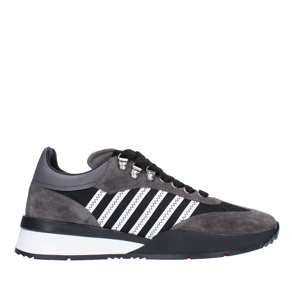 DSQUARED2 Sneakers DSQUARED2 modello ORIGINAL LEGEND in camoscio, pelle e tessuto Vendita Economica
