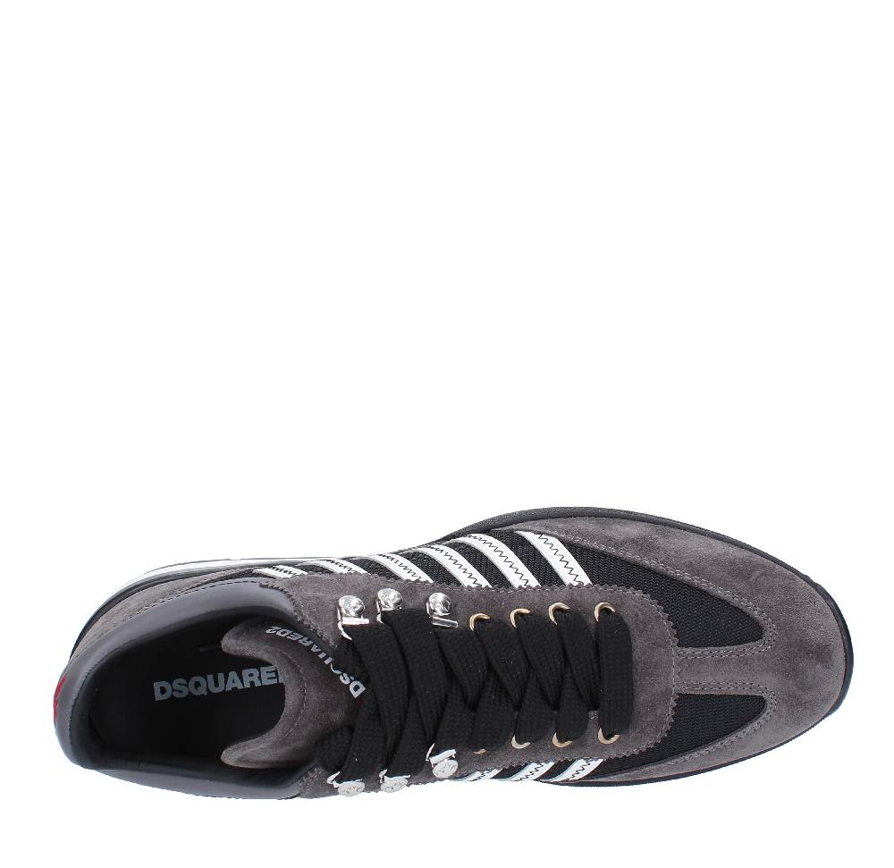 DSQUARED2 Sneakers DSQUARED2 modello ORIGINAL LEGEND in camoscio, pelle e tessuto Vendita Economica