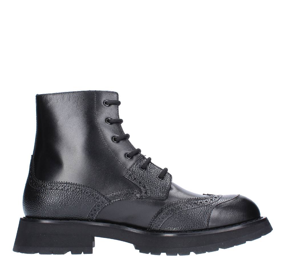 ALEXANDER MCQUEEN Stivaletti in pelle Saldi Di Fabbrica