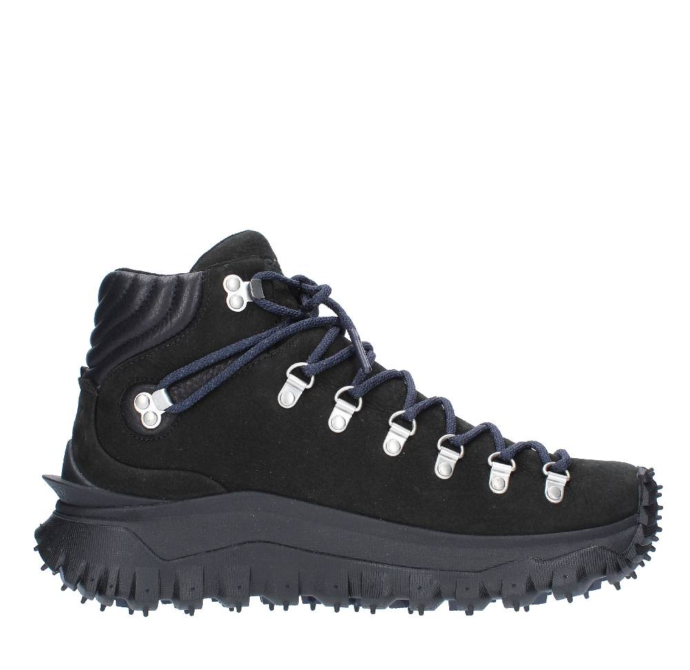 MONCLER Scarponcini in camoscio e pelle Vendite Flash