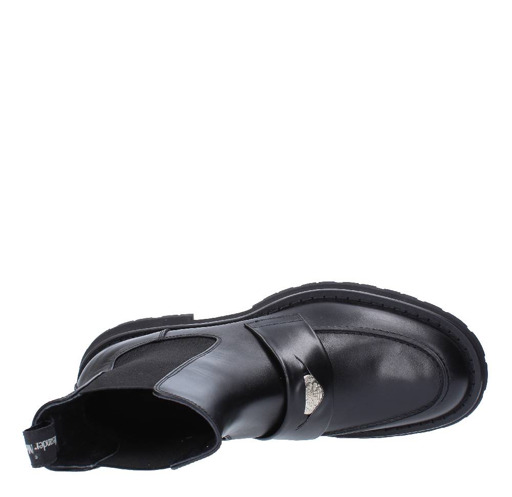 ALEXANDER MCQUEEN Stivaletti stile mocassino in pelle Italy