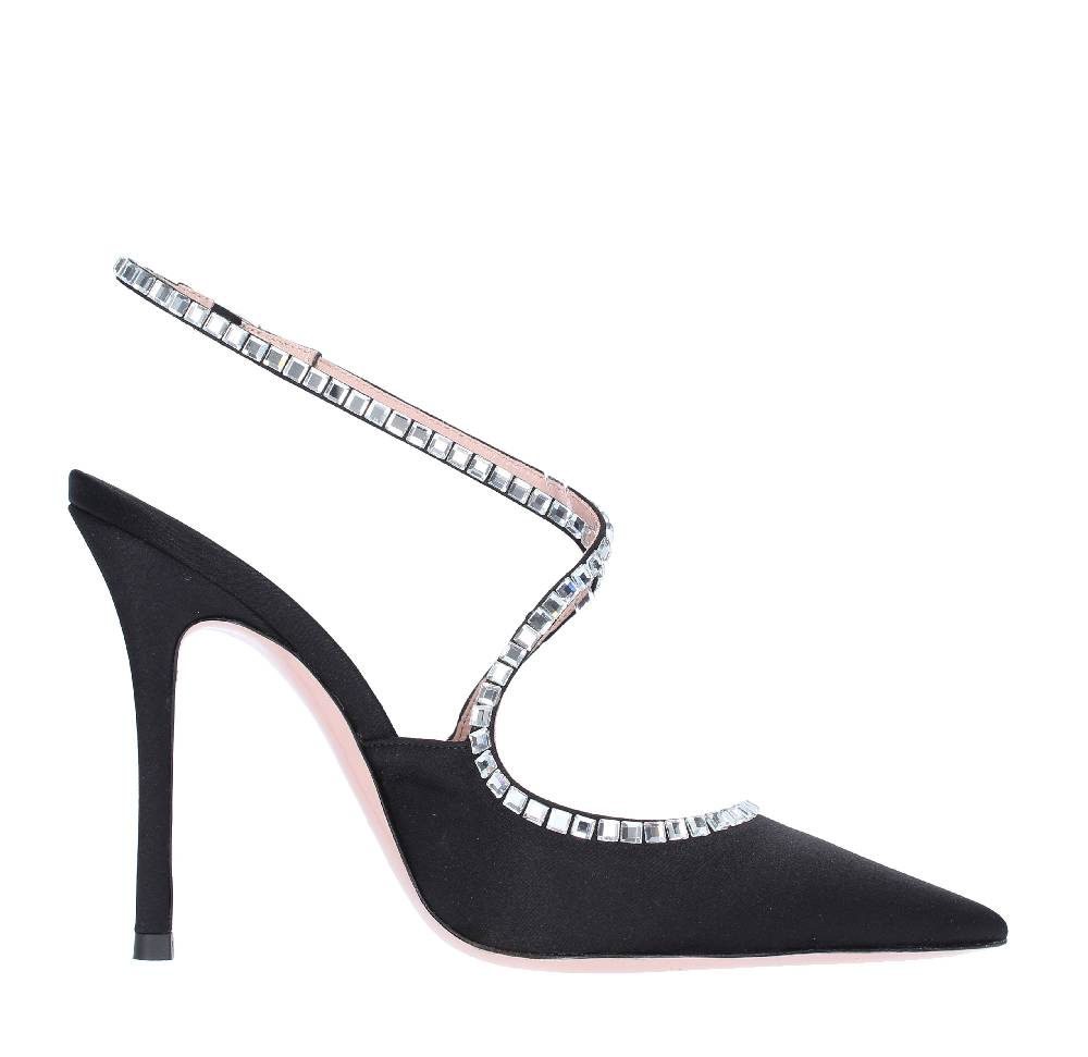 GEDEBE Décolleté slingback GEDEBE modello VIOLA in raso e strass 2025