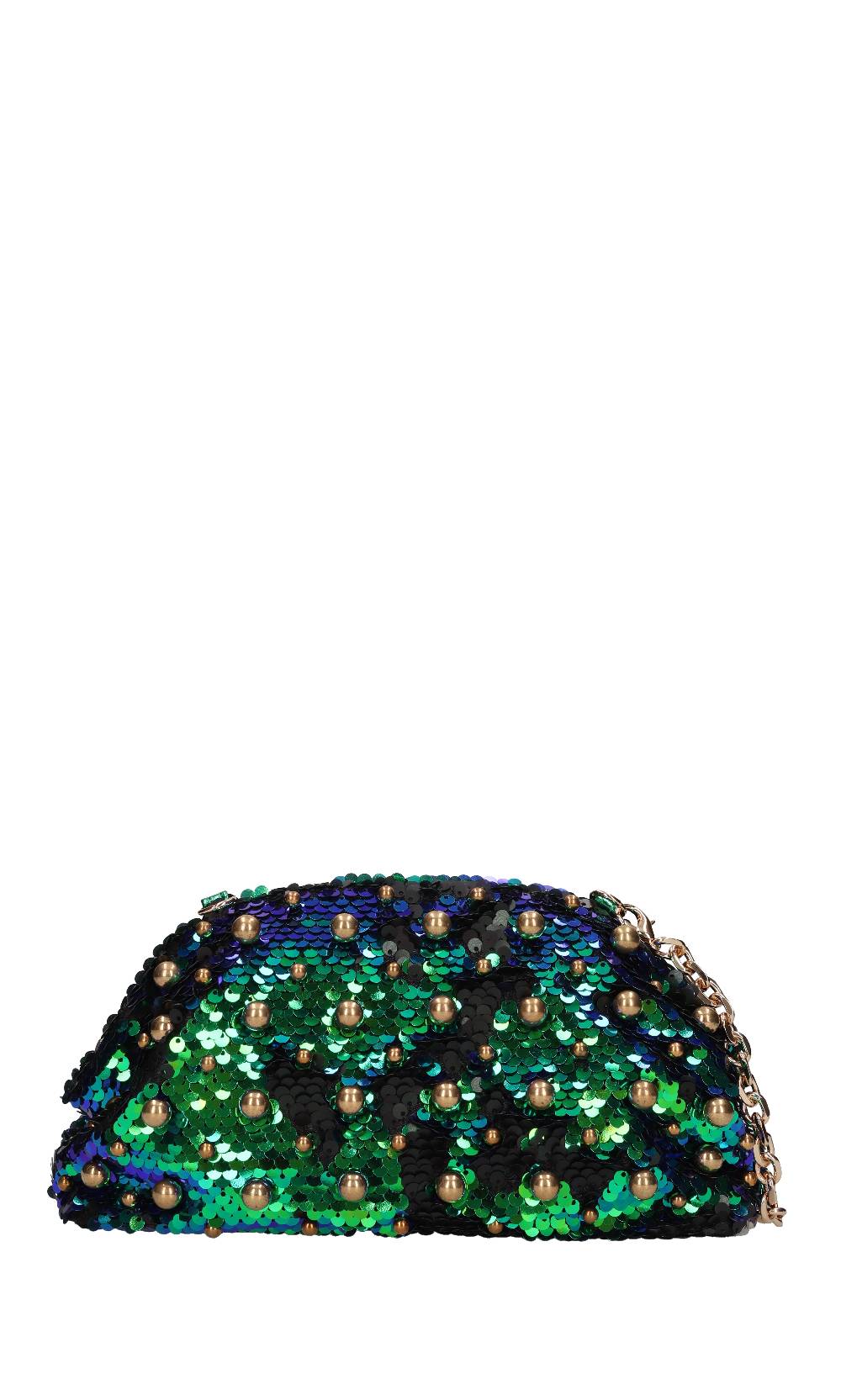 LA CARRIE Borsa in paillettes e applicazioni in metallo Online Outlet
