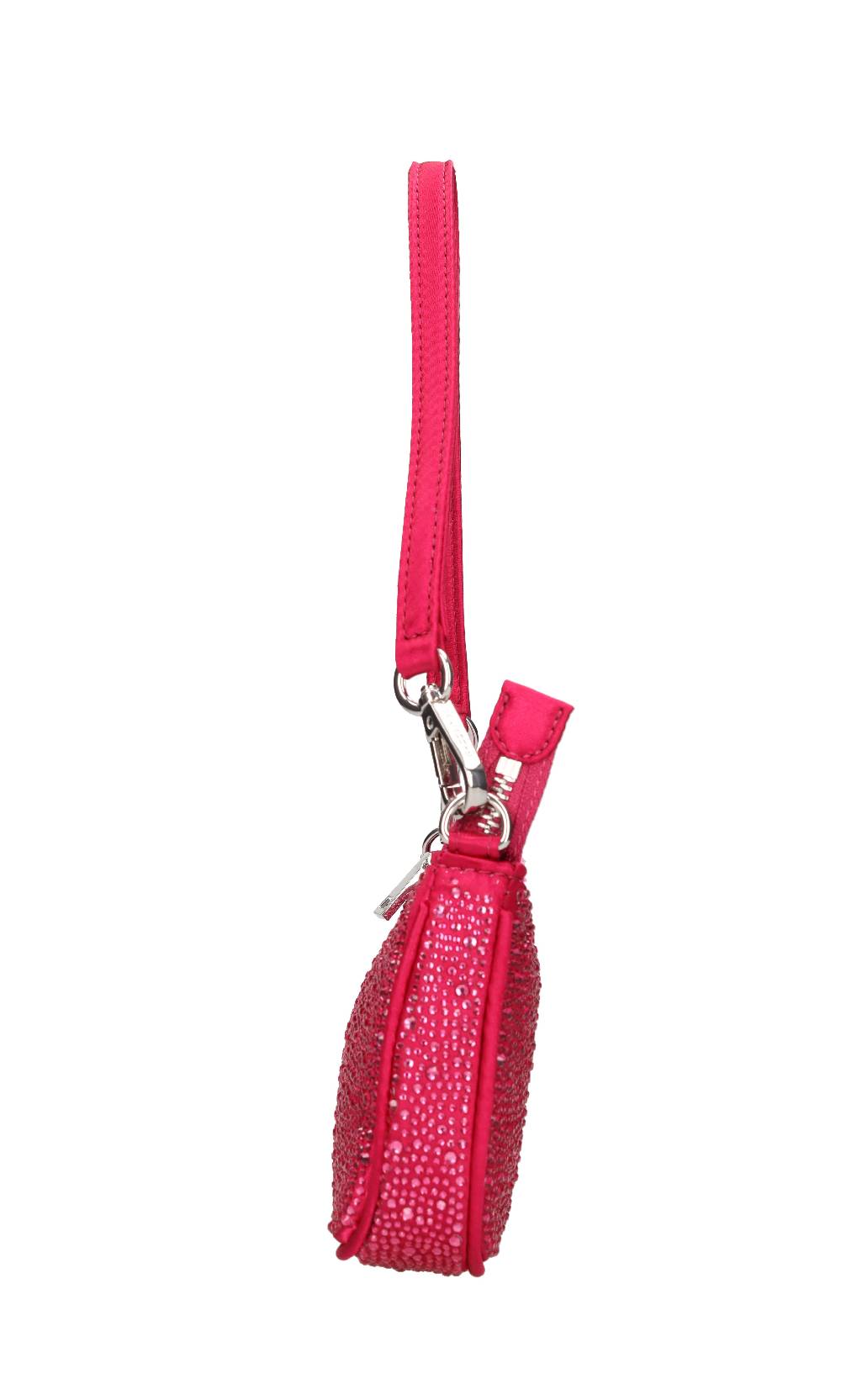 LA CARRIE Borsa in tessuto e strass Liquidazione