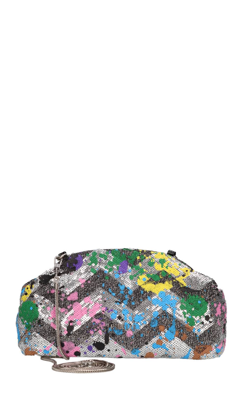 REBELLE Borsa in tessuto e paillettes Ultimo giorno