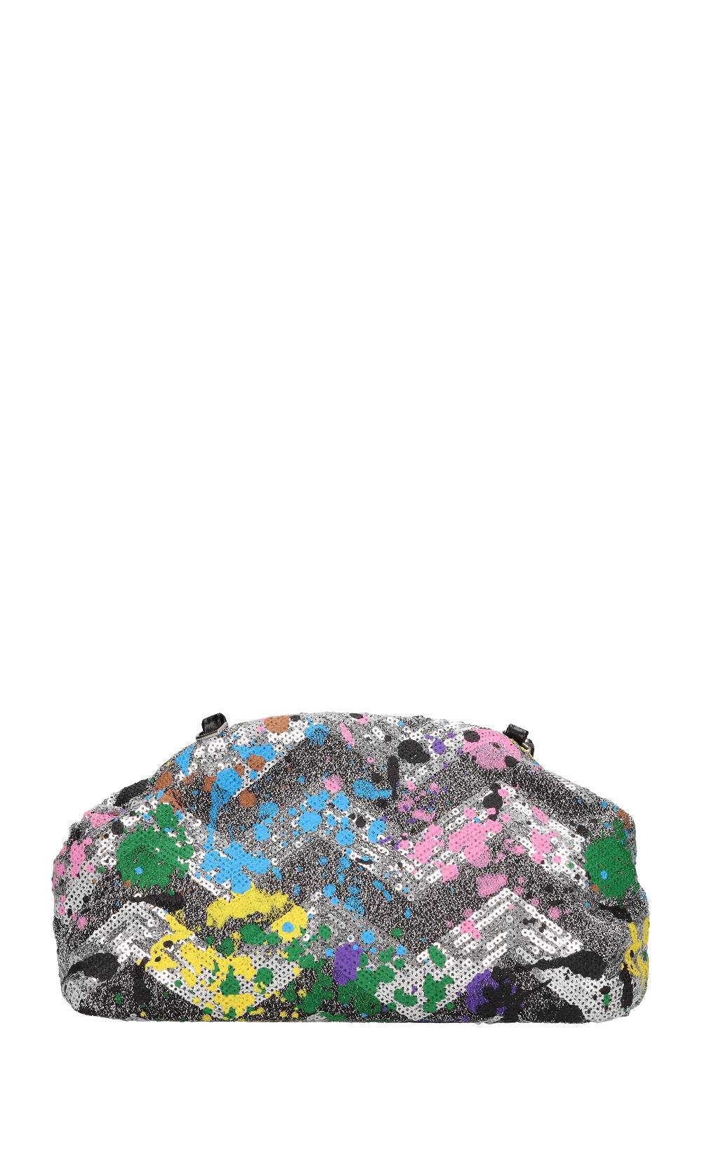 REBELLE Borsa in tessuto e paillettes Ultimo giorno