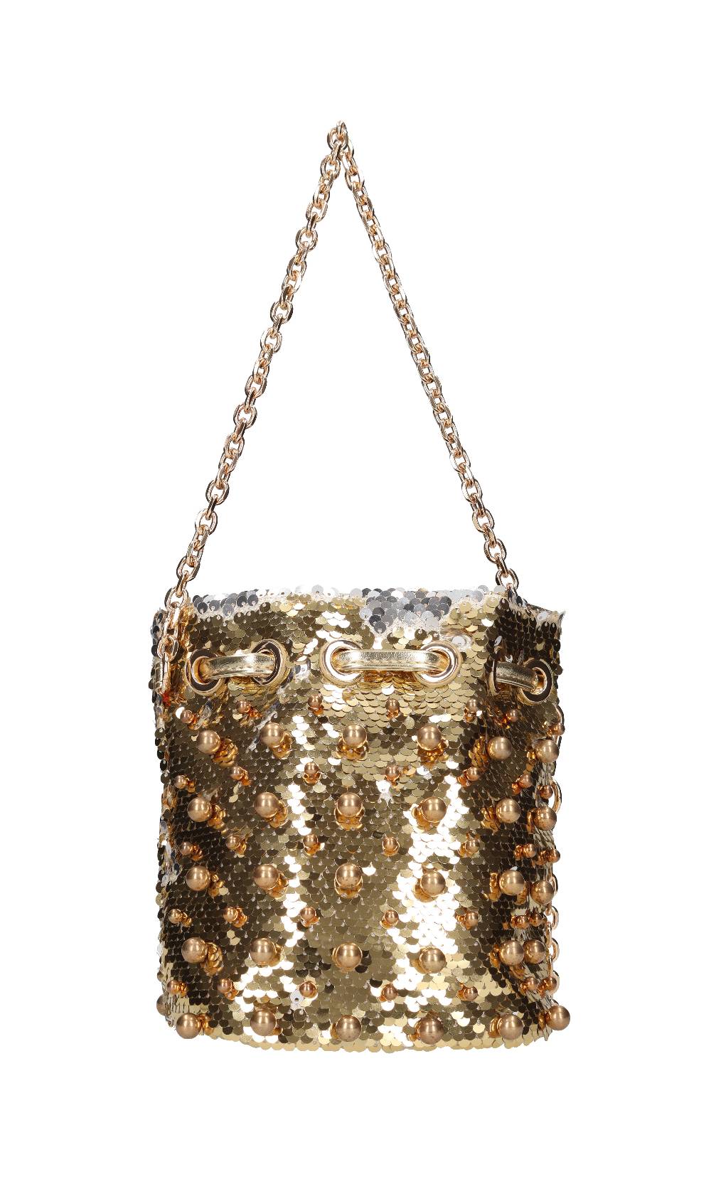 LA CARRIE Borsa in paillettes ed ecopelle 50% di sconto con spedizione gratuita