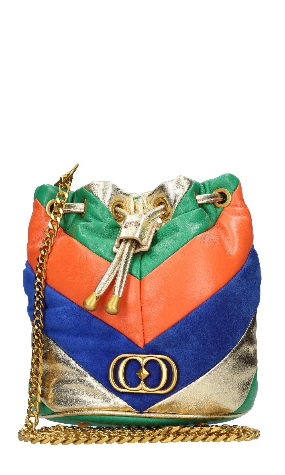 LA CARRIE Borsa in pelle e camoscio Shopping Online
