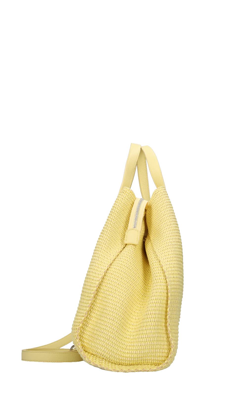 REBELLE Borsa in rafia e pelle Offerta natalizia
