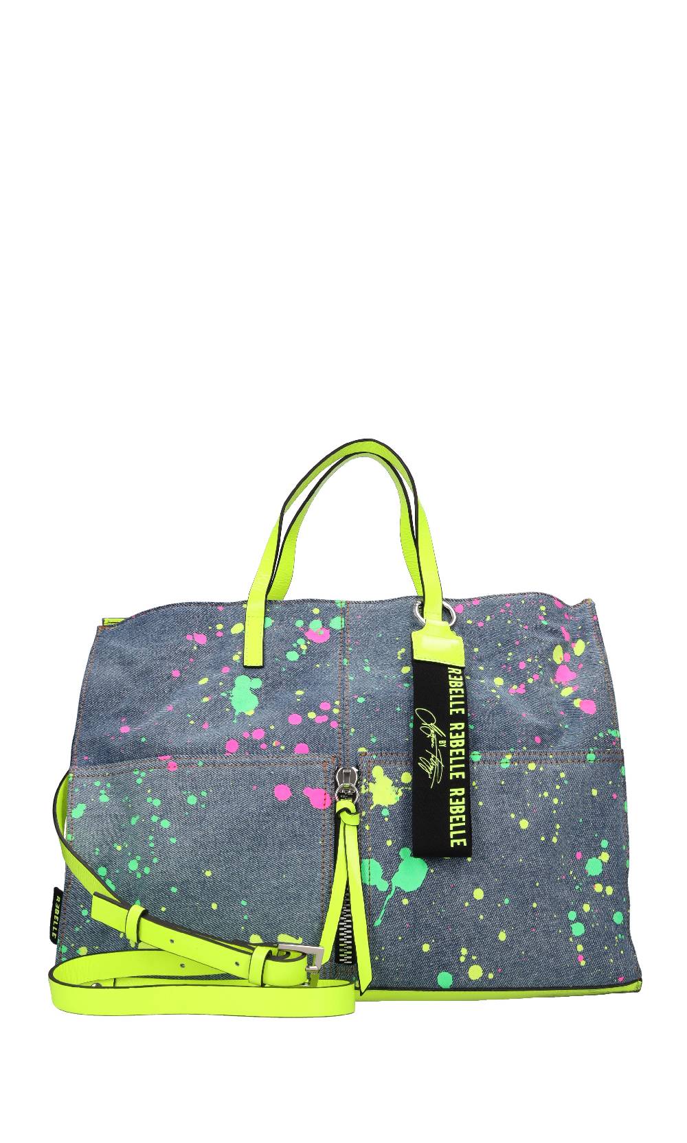 REBELLE BY GEORGETTE POLIZZI Borsa in pelle e denim Fino al 50% di sconto