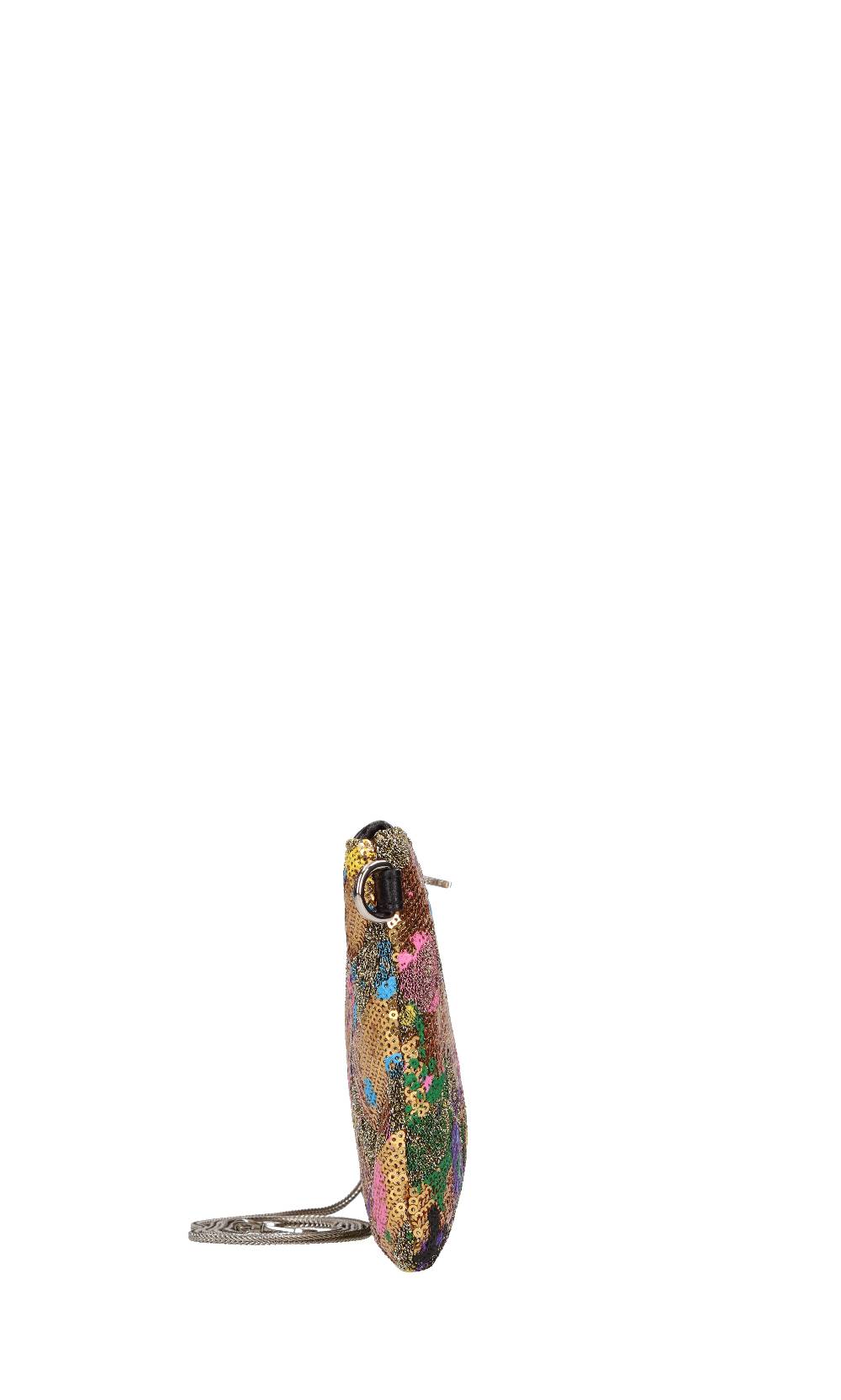 REBELLE Borsa in tessuto e paillettes Negozi Online