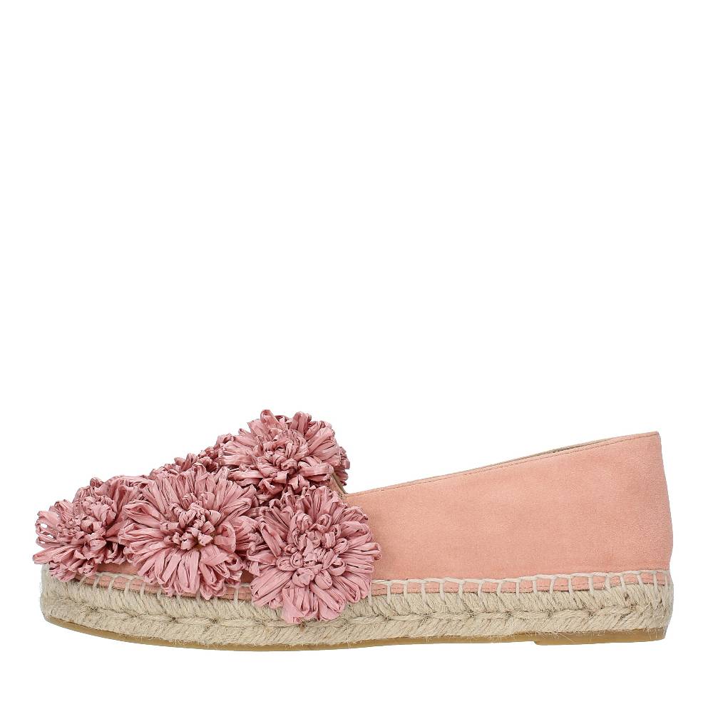 PALOMA BARCELO Espadrillas in camoscio e rafia Fino al 65% di sconto