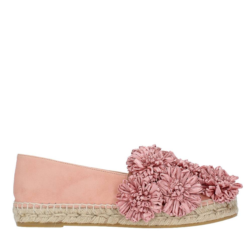 PALOMA BARCELO Espadrillas in camoscio e rafia Fino al 65% di sconto