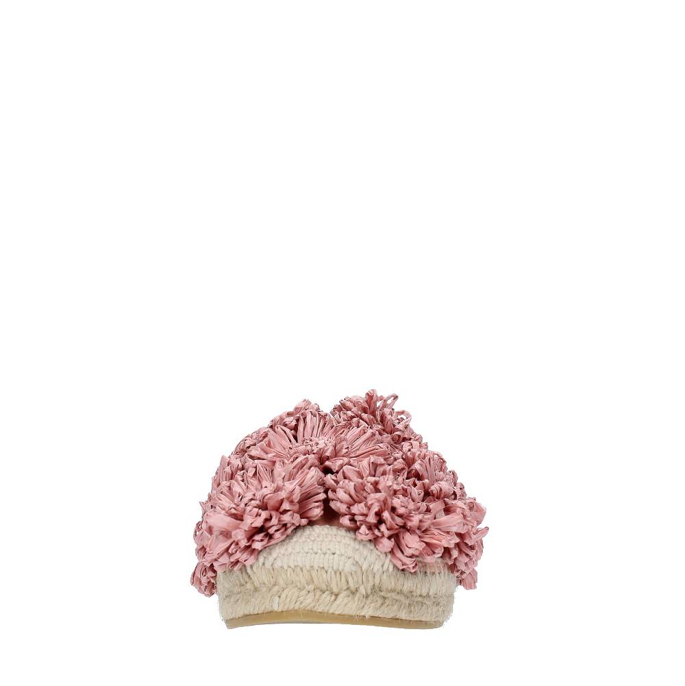 PALOMA BARCELO Espadrillas in camoscio e rafia Fino al 65% di sconto