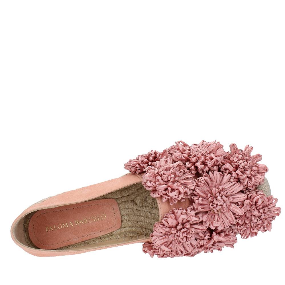 PALOMA BARCELO Espadrillas in camoscio e rafia Fino al 65% di sconto