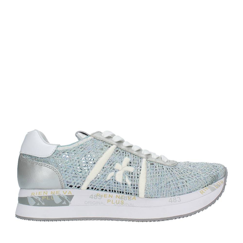 PREMIATA Sneakers in pelle e tessuto Sconti questo mese