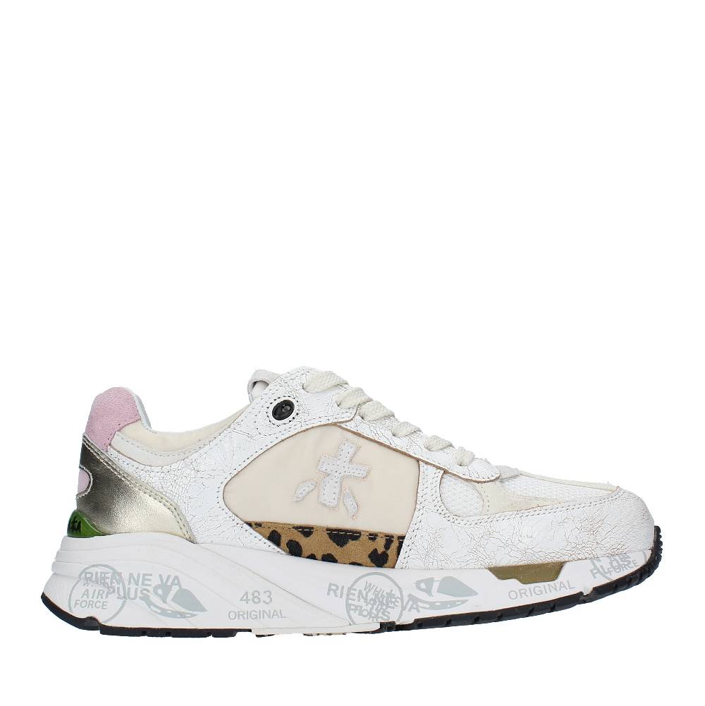 PREMIATA Sneakers in pelle, camoscio e tessuto Italia