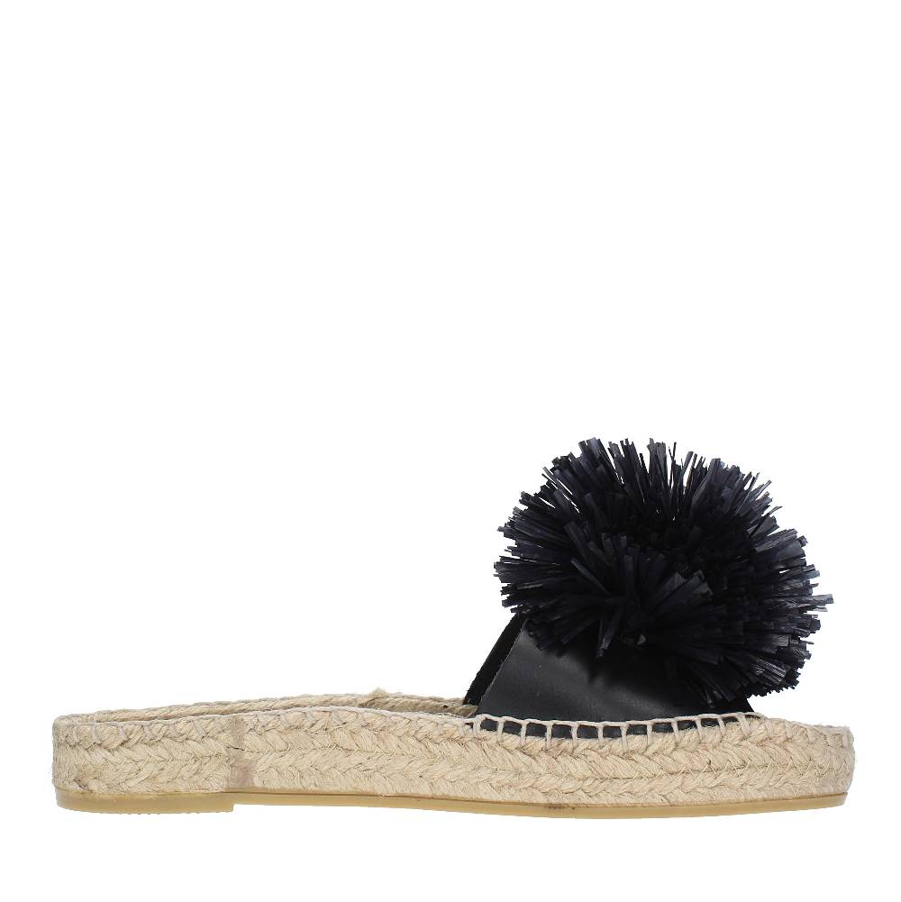 PALOMA BARCELO Mules modello FUJI in pelle e rafia Offerte