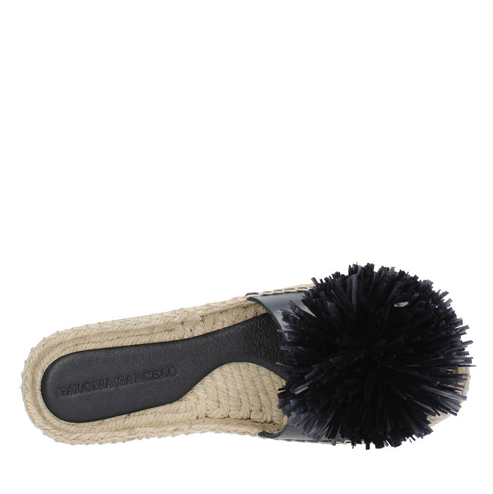 PALOMA BARCELO Mules modello FUJI in pelle e rafia Offerte