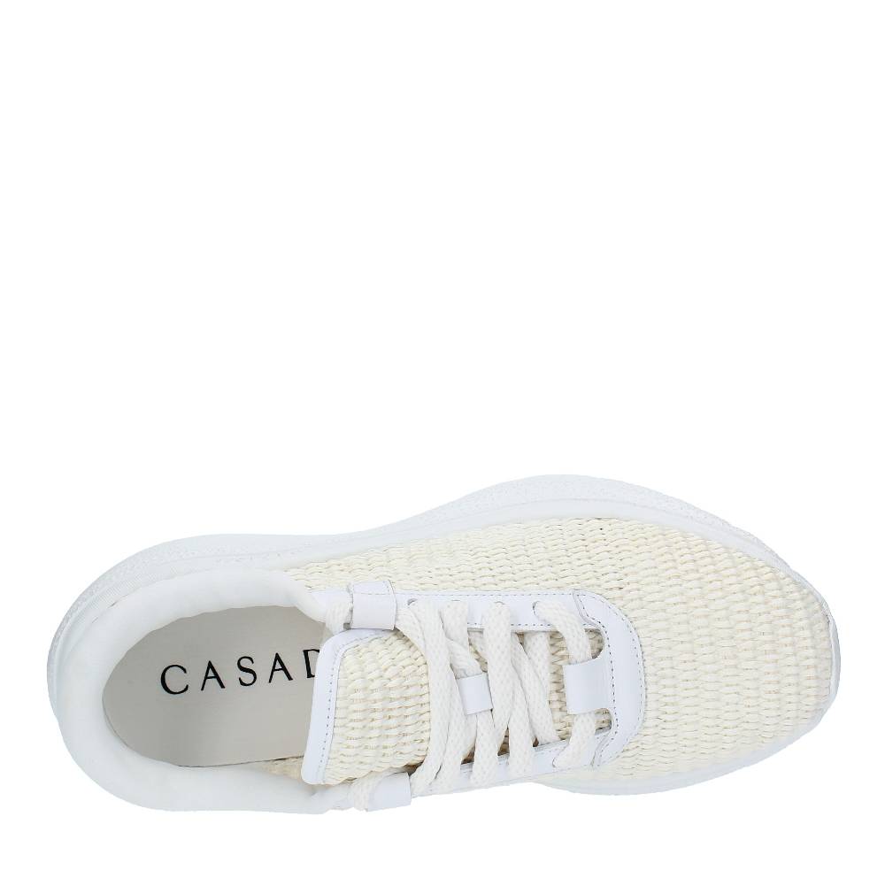 CASADEI Sneakers CASADEI modello MIA in pelle e rafia Spedizione gratuita