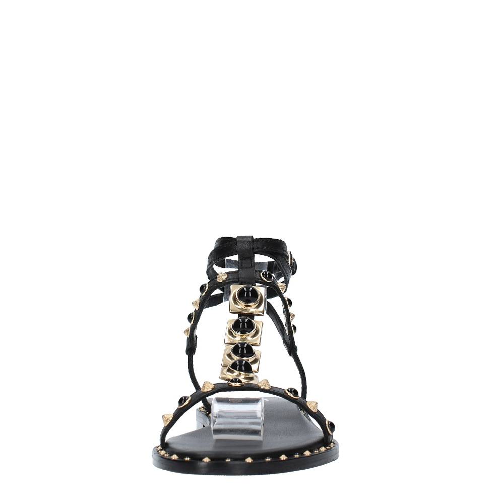 ASH Sandali flat modello PARTY01 in pelle e borchie Flash Sale