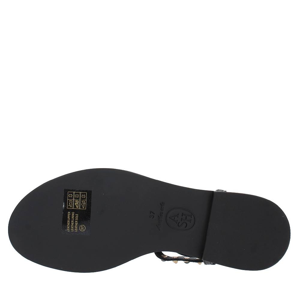 ASH Sandali flat modello PARTY01 in pelle e borchie Flash Sale