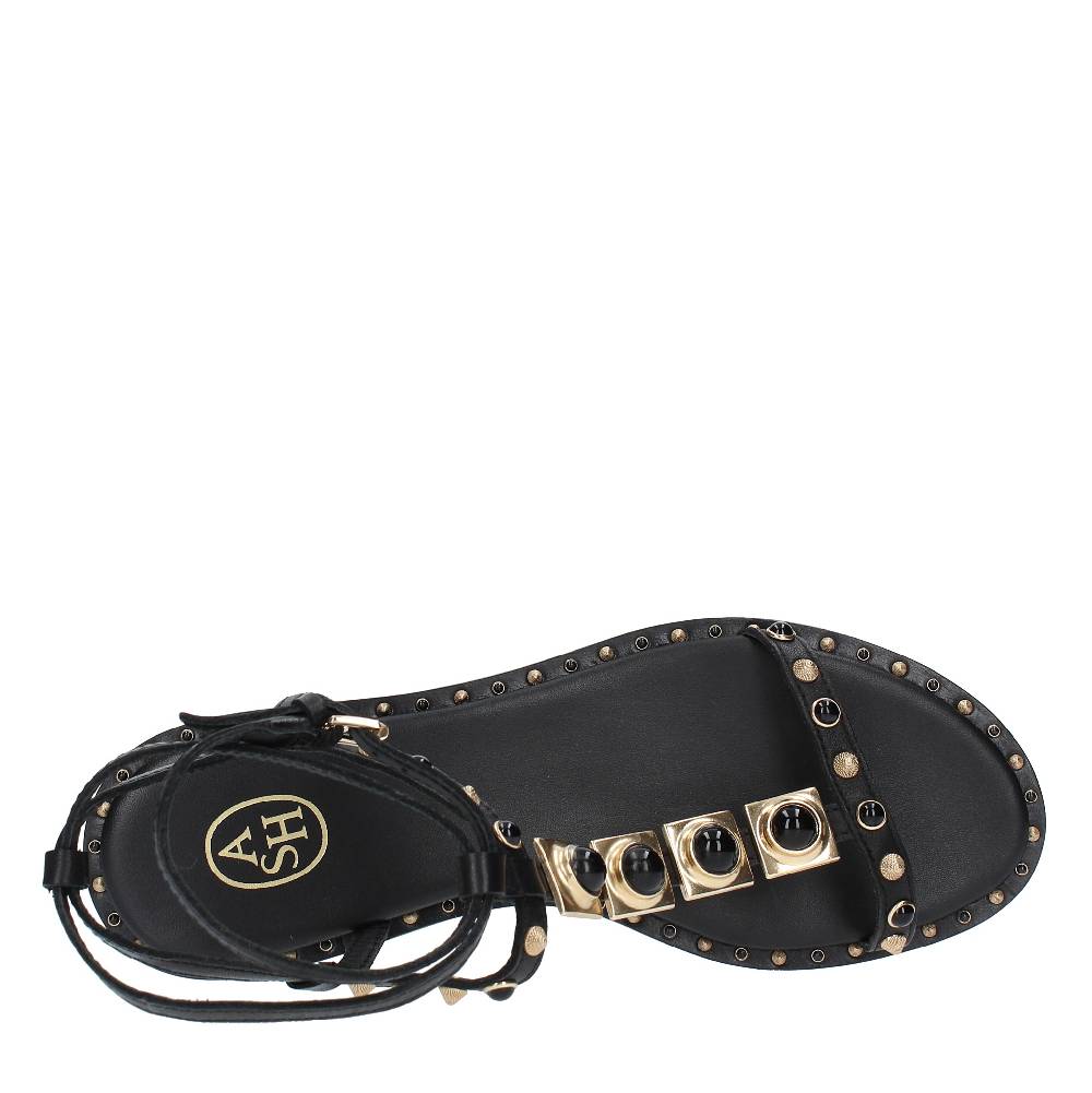 ASH Sandali flat modello PARTY01 in pelle e borchie Flash Sale
