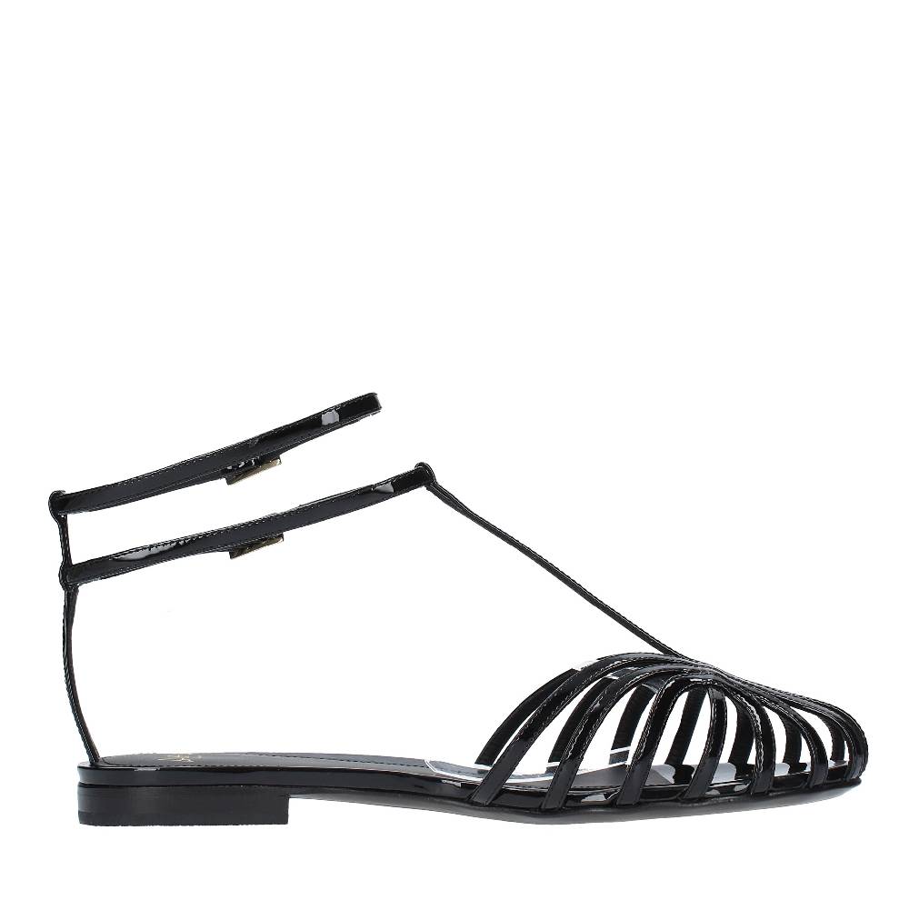 ALEVI MILANO Sandali flat in pelle Smaltimento dello stoccaggio