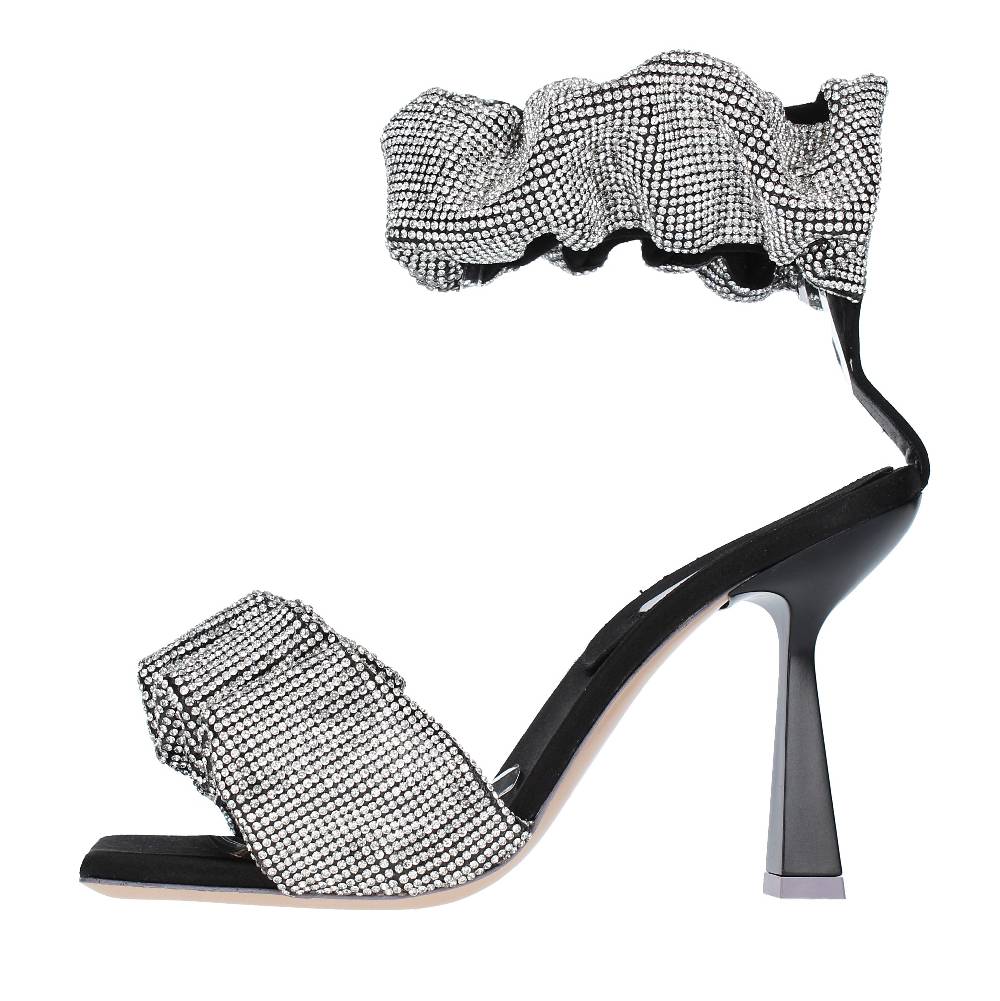 SEBASTIAN Sandali in raso e strass Vendita calda