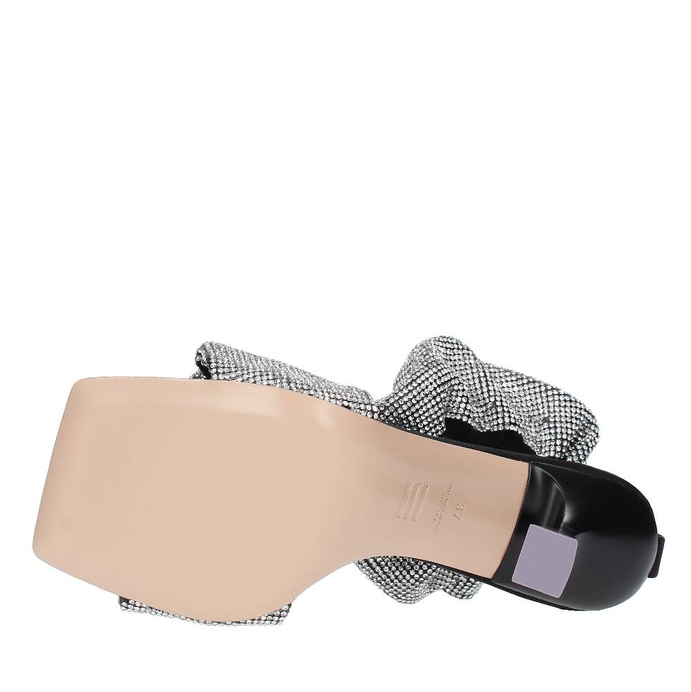 SEBASTIAN Sandali in raso e strass Vendita calda