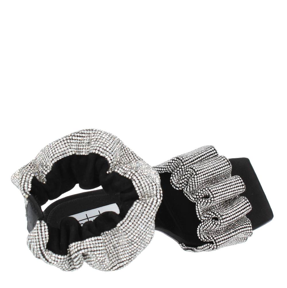 SEBASTIAN Sandali in raso e strass Vendita calda