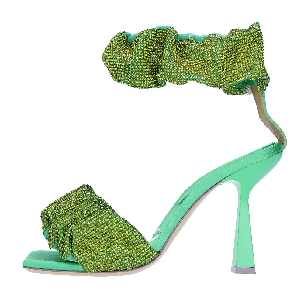 SEBASTIAN Sandali in raso e strass Offerta migliore