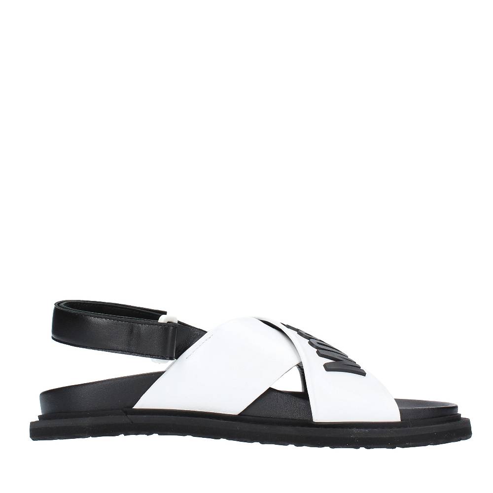 MOSCHINO COUTURE Sandali Flat in pelle Nuovi prodotti