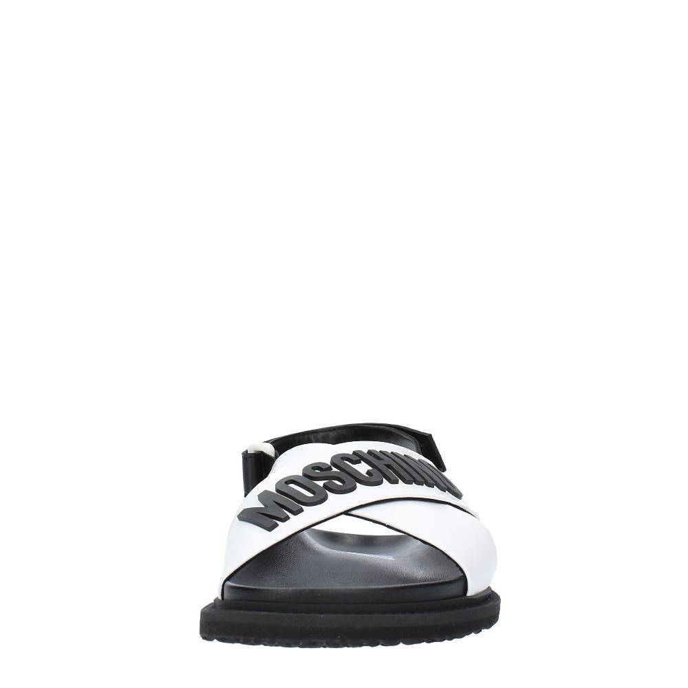MOSCHINO COUTURE Sandali Flat in pelle Nuovi prodotti