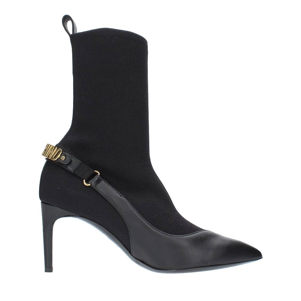 MOSCHINO COUTURE Tronchetti in tessuto e pelle Latest stili