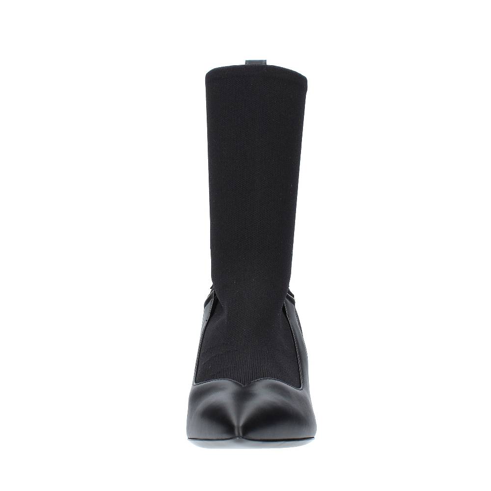 MOSCHINO COUTURE Tronchetti in tessuto e pelle Latest stili