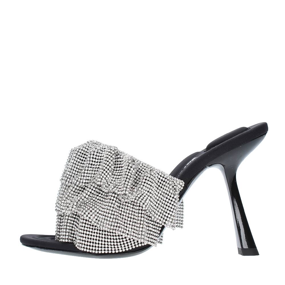 ALEXANDER WANG Mules in tessuto e strass Fino al 60% di sconto