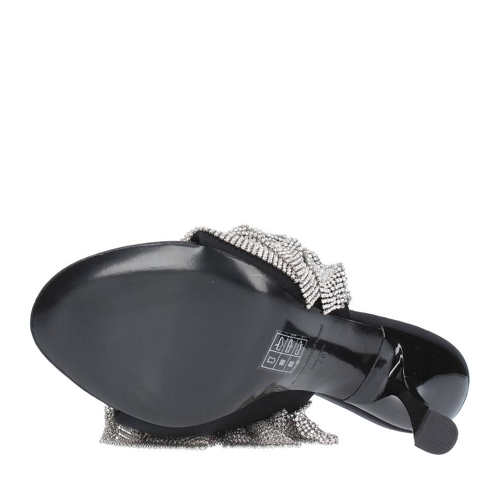 ALEXANDER WANG Mules in tessuto e strass Fino al 60% di sconto