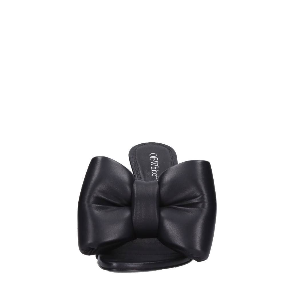 OFF-WHITE Sandali mules in pelle Fino al 55% di sconto
