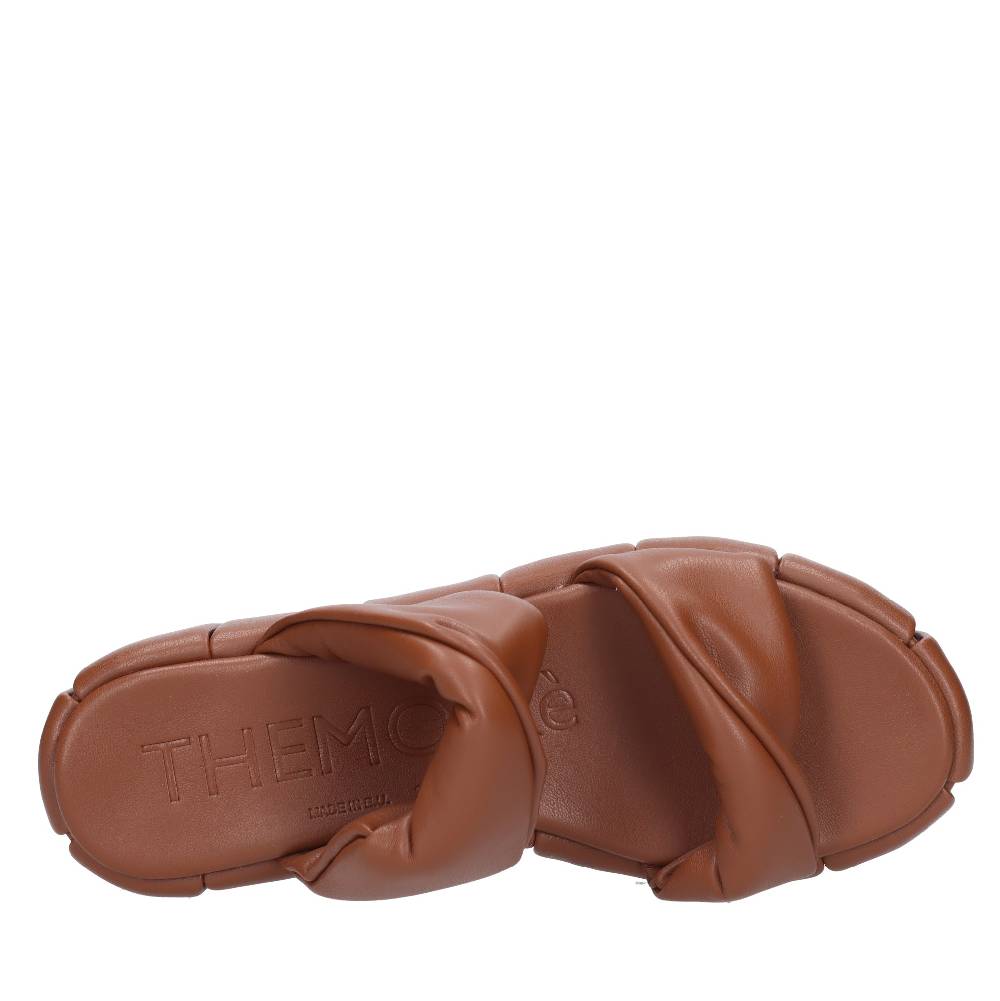 THEMOIRE Mules con zeppa in tessuto vegano Super sconto