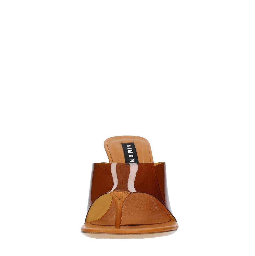 SIMON MILLER Mules infradito con zeppa in pvc e ecopelle 50% di sconto con spedizione gratuita