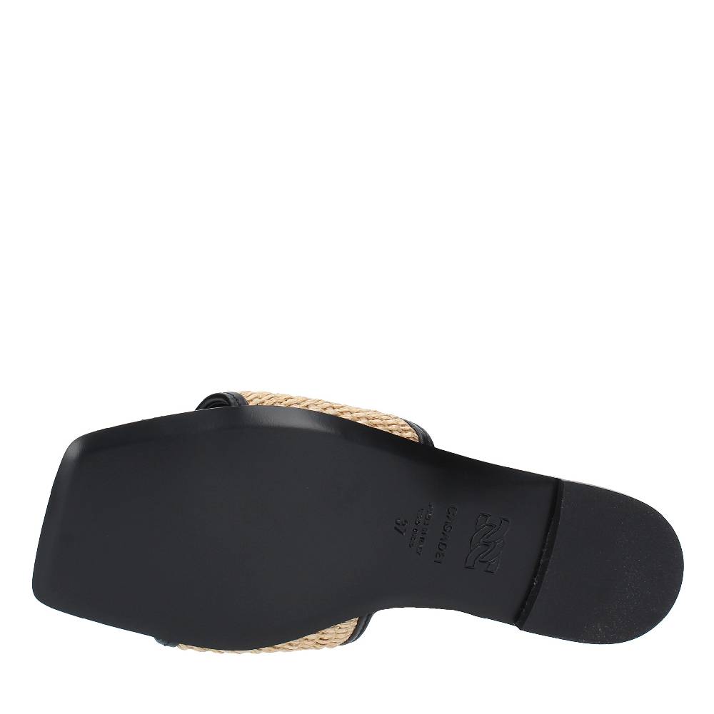 CASADEI Sandali Flat CASADEI modello PORTOFINO in pelle e raffia Esporta salva