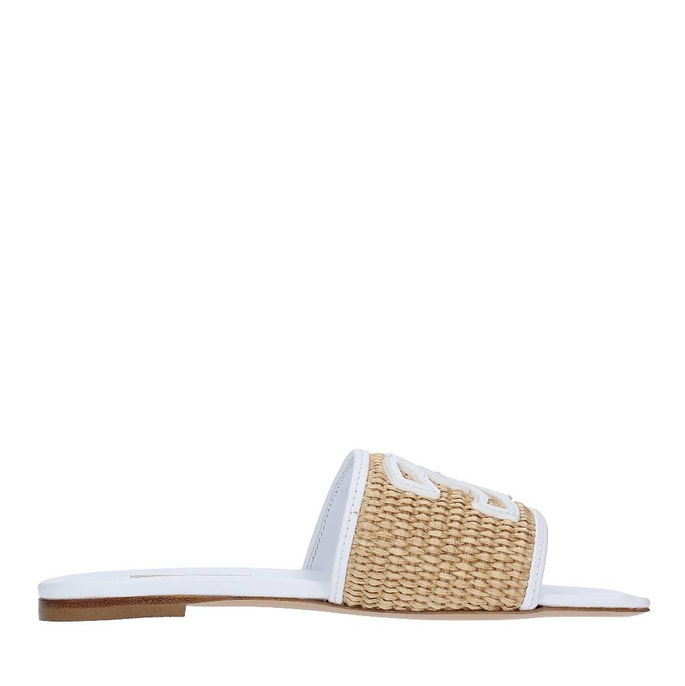 CASADEI Sandali Flat CASADEI modello PORTOFINO in pelle e raffia Black Friday Prezzi