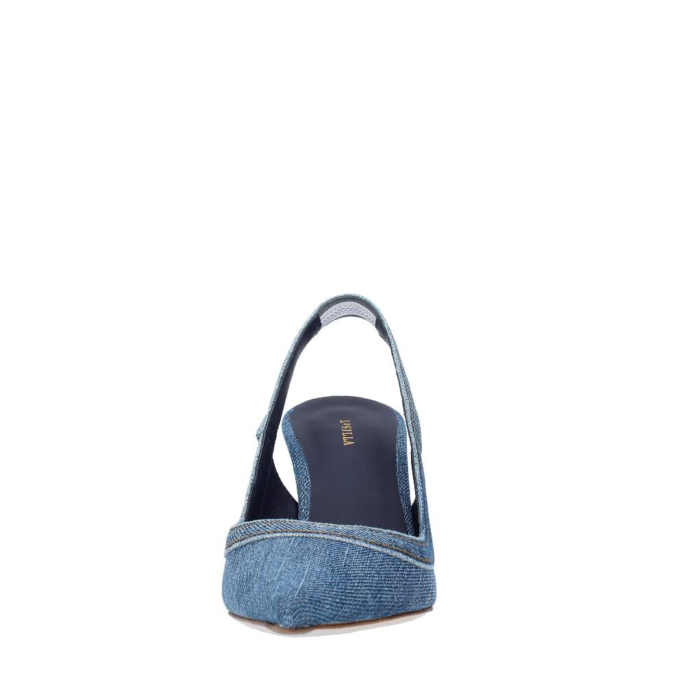LE SILLA Décolleté Slingback modello BELLA in tessuto demin Offerte
