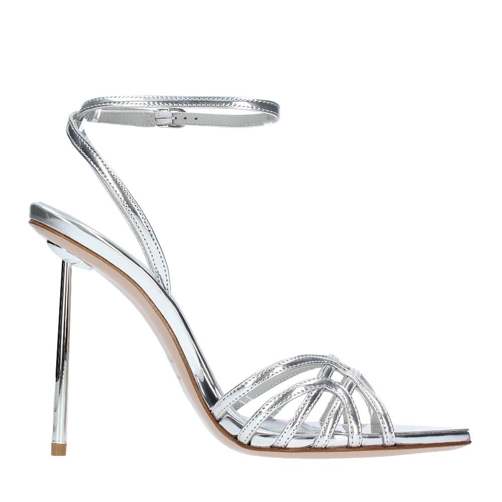 LE SILLA Sandali modello BELLA in pelle con effetto metallizzato Hotsell